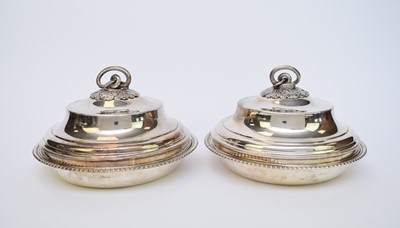 Lot 13 - A pair of George III Paul Storr silver entree dishes and covers