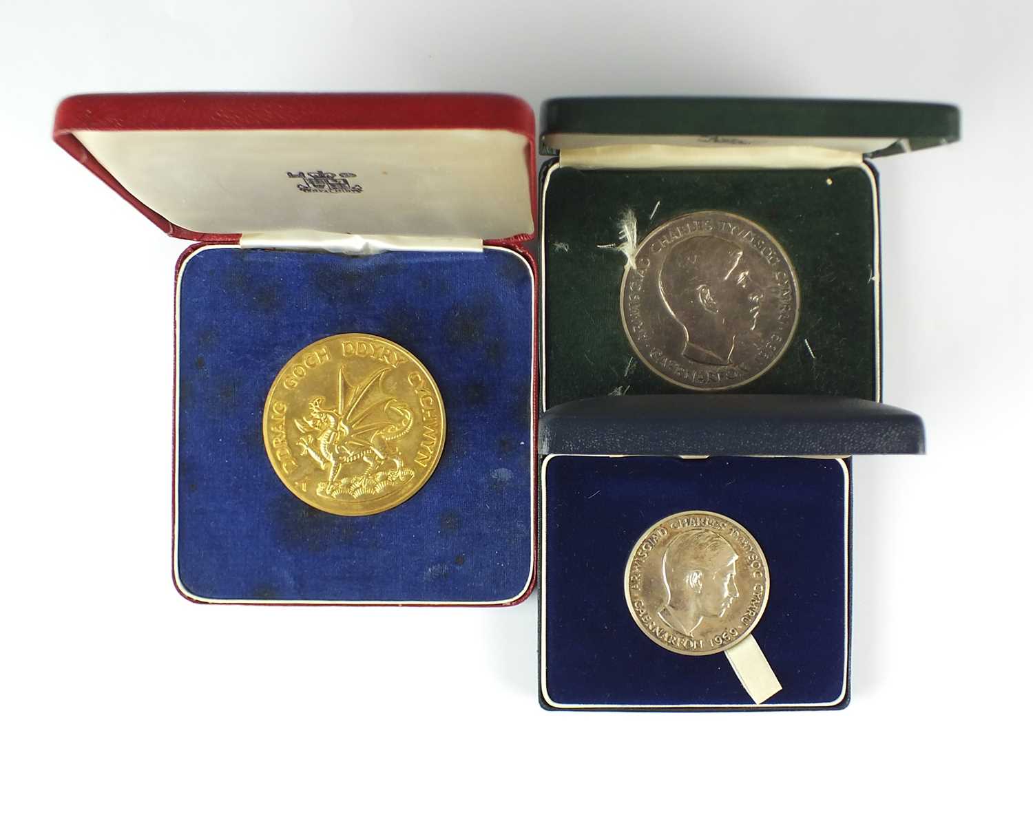 Lot 265 - A set of 4 Prince of Wales Investiture medals issued by the Royal Mint, comprising...