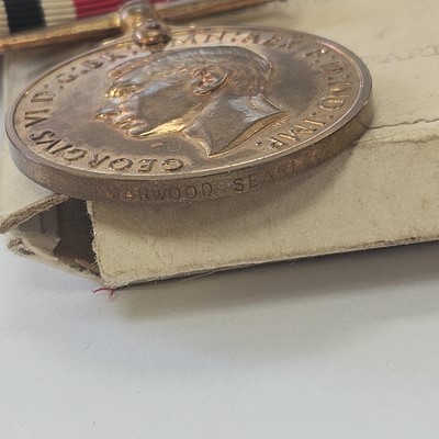 Lot 113 - WW1 Medal trio and a Special Constabulary Long Service Medal