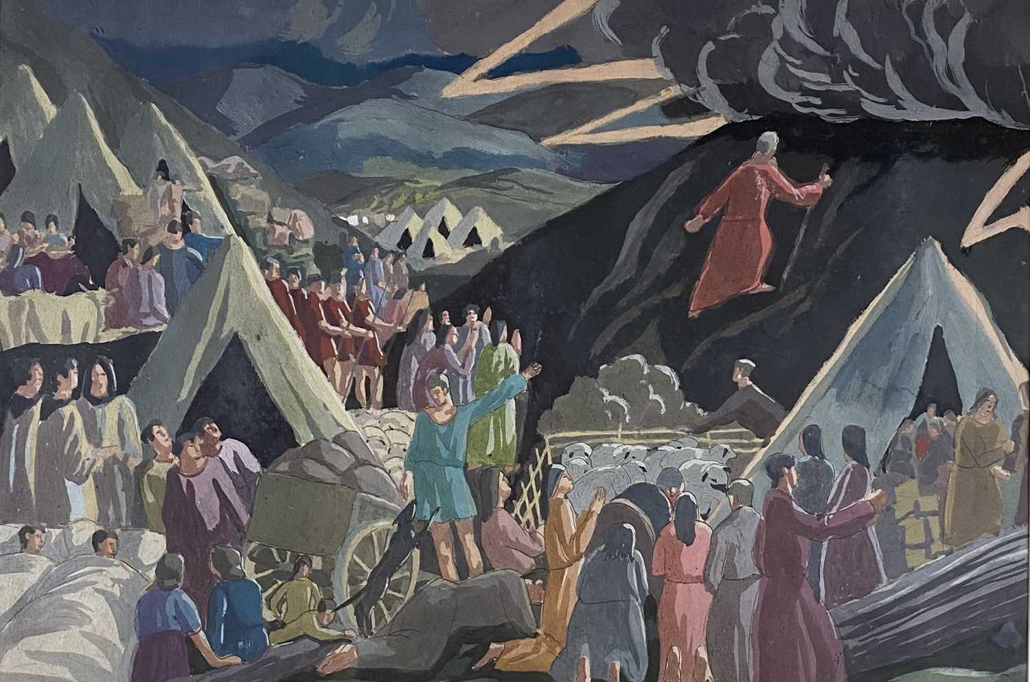 Lot Thomas Nash (1891-1968) Moses Ascending the Mountain