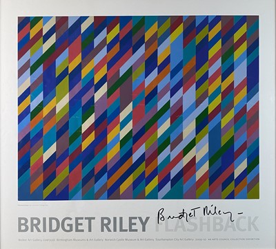 Lot Bridget Riley CH CBE (b.1931) Flashback Exhibition Poster