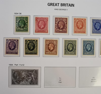 Lot 314 - Stamp collection comprising: GB 1840 - 1970 Davo de Luxe album