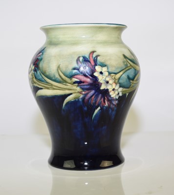 Lot 174 - William Moorcroft 'Revived Cornflower' vase, circa 1916