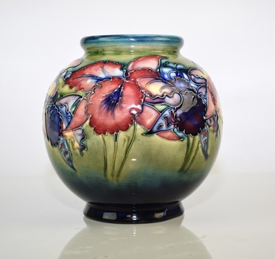 Lot 176 - William Moorcroft 'Spring Flowers and Orchid' vase, circa 1928-36