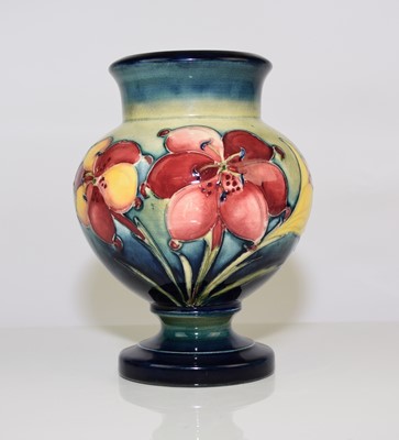 Lot 177 - William Moorcroft 'Freesia' footed vase, circa 1935