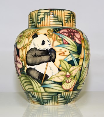 Lot 180 - Moorcroft limited edition 'Giant Panda' ginger jar and cover, dated 2004