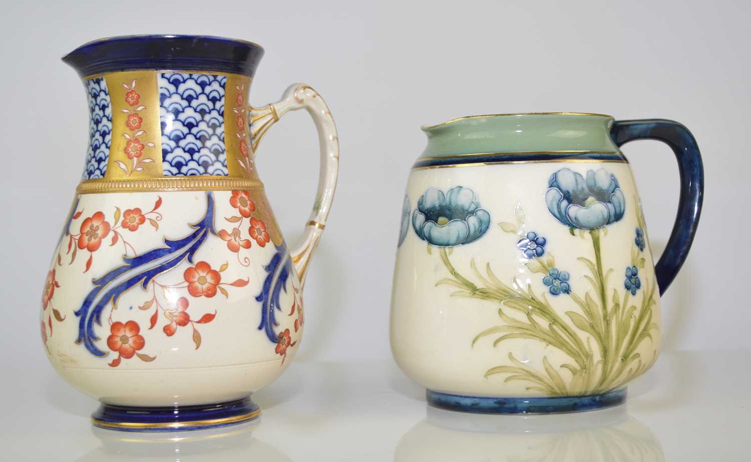 Lot 181 - William Moorcroft for Macintyre - Aurelian and 'Florian' jugs