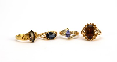 Lot 131 - Four stone set rings