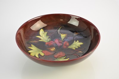 Lot 195 - Walter Moorcroft 'Columbine' flambe bowl, circa 1948