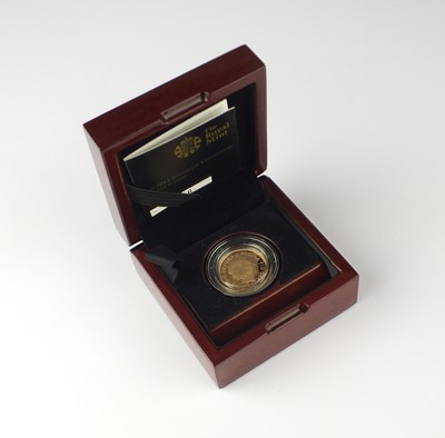 Lot 184 - An Elizabeth II Royal Mint gold proof Sovereign dated 2014. Limited edition 2546/7500