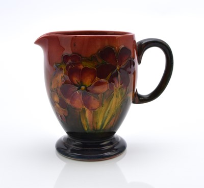 Lot 196 - Walter Moorcroft 'Spring Flowers' flambe cream jug, circa 1950s