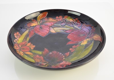 Lot 199 - Walter Moorcroft bowl in the 'Orchid' pattern, circa 1947-53