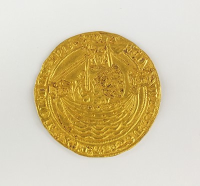 Lot 186 - Edward III Gold Noble, Treaty Period 1361-1369, London mint mm. cross potent