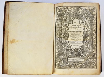 Lot 38 - DALTON, Michael. The Countrey Justice, folio, fifth edition, revised...