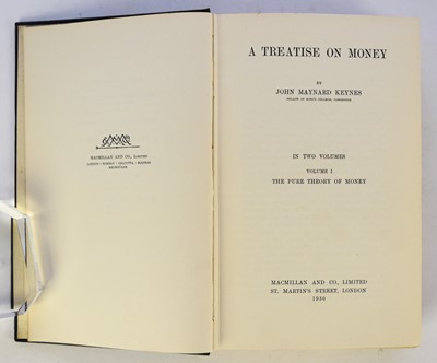 Lot 84 - KEYNES, John Maynard.  A Treatise on Money, 2 vols