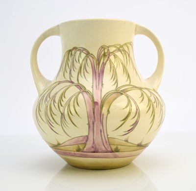 Lot 208 - William Moorcroft 'Weeping Willow' vase, circa 1930