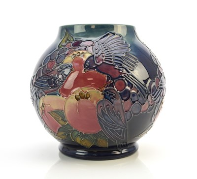 Lot 209 - Moorcroft 'Blue Finches' vase, dated 1995