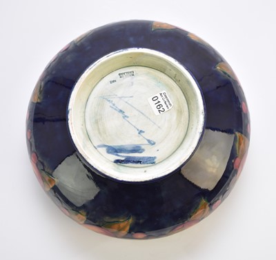 Lot 218 - William Moorcroft 'Pomegranate' fruit or floating flowers bowl, circa 1920