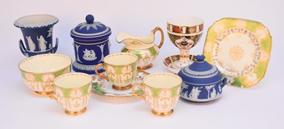 Lot 158 - Mixed group including Royal Crown Derby imari and Wedgwood jasperware