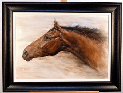 Lot 295 - Gary Benfield (b.1950) Portrait of a Horse