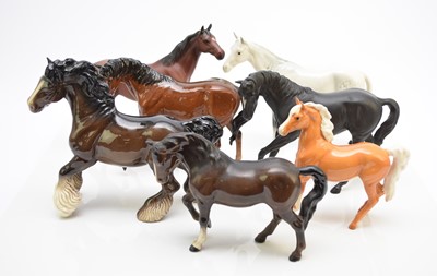 Lot 246 - A collection of Beswick horses