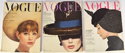 Lot 98 - VOGUE (fashion magazine) 20 issues, 4 from 1962 and 16 from 1963 (20) (box)