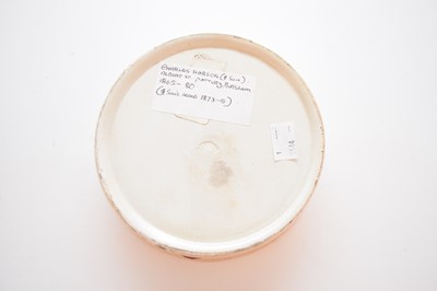 Lot 142 - English earthenware char dish by Charles Hobson & Son, circa 1865-80