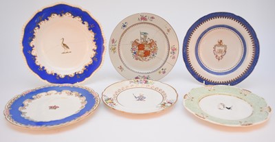 Lot 118 - A group of armorial porcelain