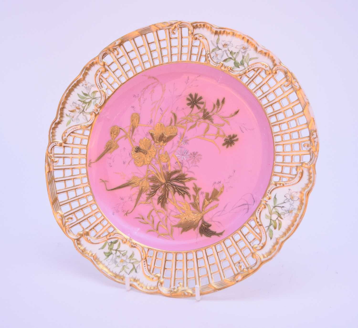 Lot 36 - Spode Copeland cabinet plate, late 19th century