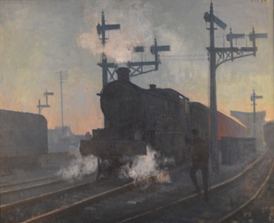 Lot 290 - Lawrence Toynbee (1922-2002), Great Western Railway Hall Class Locomotive, Oxford Station