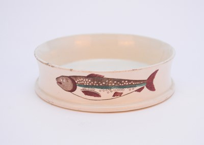 Lot 144 - A small English earthenware char dish, circa 1870-80