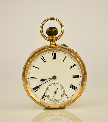 Lot 116 - An 18ct gold open face pocket watch