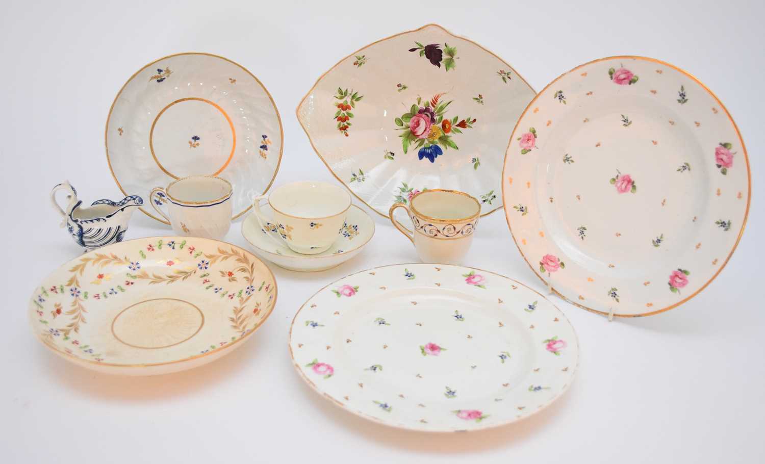 Lot 16 - A small group of Derby and other porcelain, 18th and early 19th century