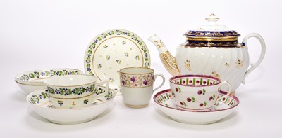 Lot 16 - A small group of Derby and other porcelain, 18th and early 19th century