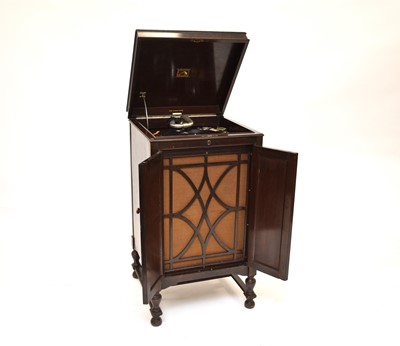 Lot 421 - An HMV (His Master’s Voice) model 163 cabinet gramophone