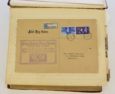 Lot 306 - A packet of old envelopes (some interesting in their own right), many with stamps inside