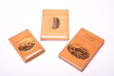 Lot 397 - Three Mauchline card cases