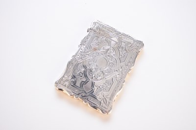 Lot 36 - A Victorian silver card case