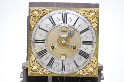 Lot 148 - A late 17th century oak brass dial longcase clock by John Andrews, London