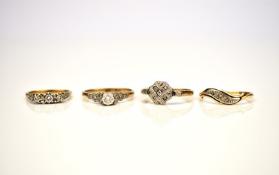 Lot 239 - Four diamond rings