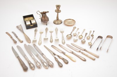 Lot 58 - A collection of silver wares