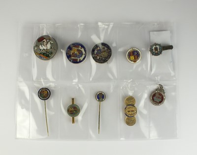 Lot 162 - Enamel coins