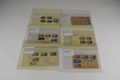 Lot 300 - Album containing 17 covers with George V Silver Jubilee Stamps, mostly sets, some FDCs.