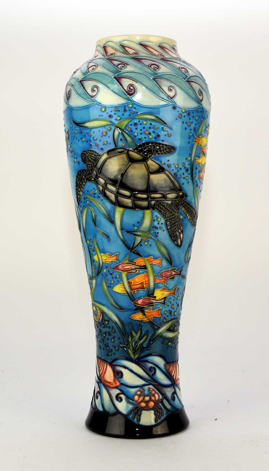 Lot 130 - Moorcroft 'South Pacific' vase designed by Sian Leeper, dated 2002