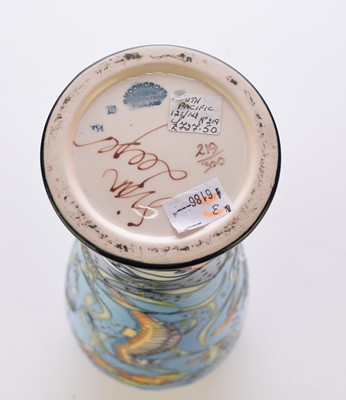 Lot 130 - Moorcroft 'South Pacific' vase designed by Sian Leeper, dated 2002