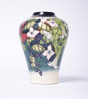 Lot 133 - Moorcroft limited edition 'Nostalgia' vase designed by Anji Davenport, dated 2003