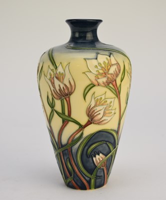 Lot 143 - Moorcroft limited edition 'Snowdon Lily' vase, dated 2004