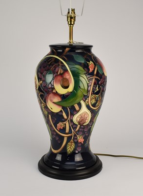 Lot 145 - Large Moorcroft 'Queen's Choice' table lamp