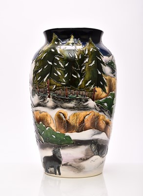 Lot 151 - Large Moorcroft limited edition 'Isle Royale' vase designed by Anji Davenport, dated 2004