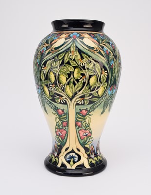 Lot 152 - Moorcroft 'Caravan' limited edition vase designed by Rachel Bishop, dated 2003